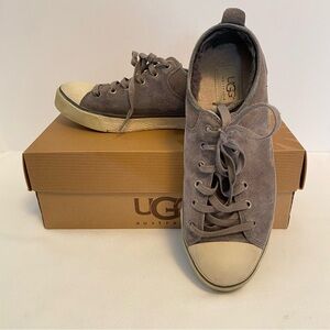 Ugg Australia Women's Evera Suede Sneaker Shoe Pewter Gray Size 8